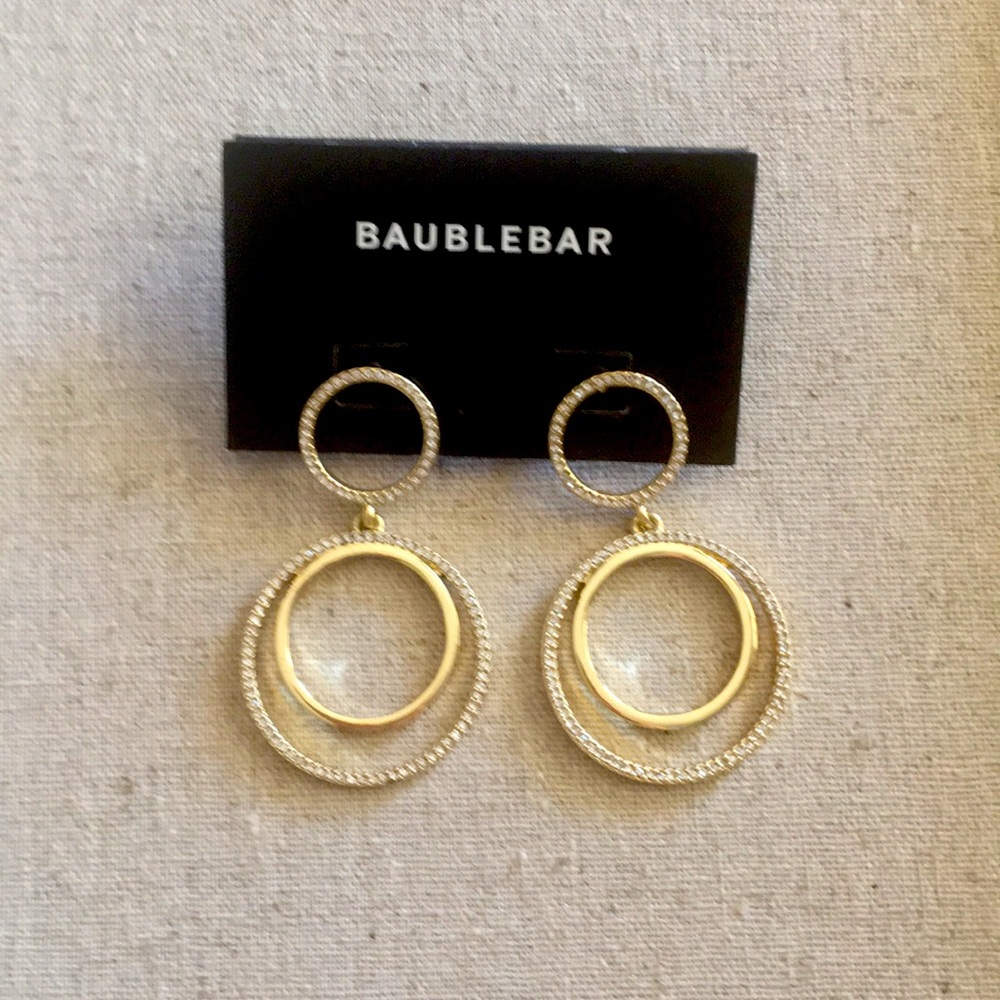 Baublebar gold earrings